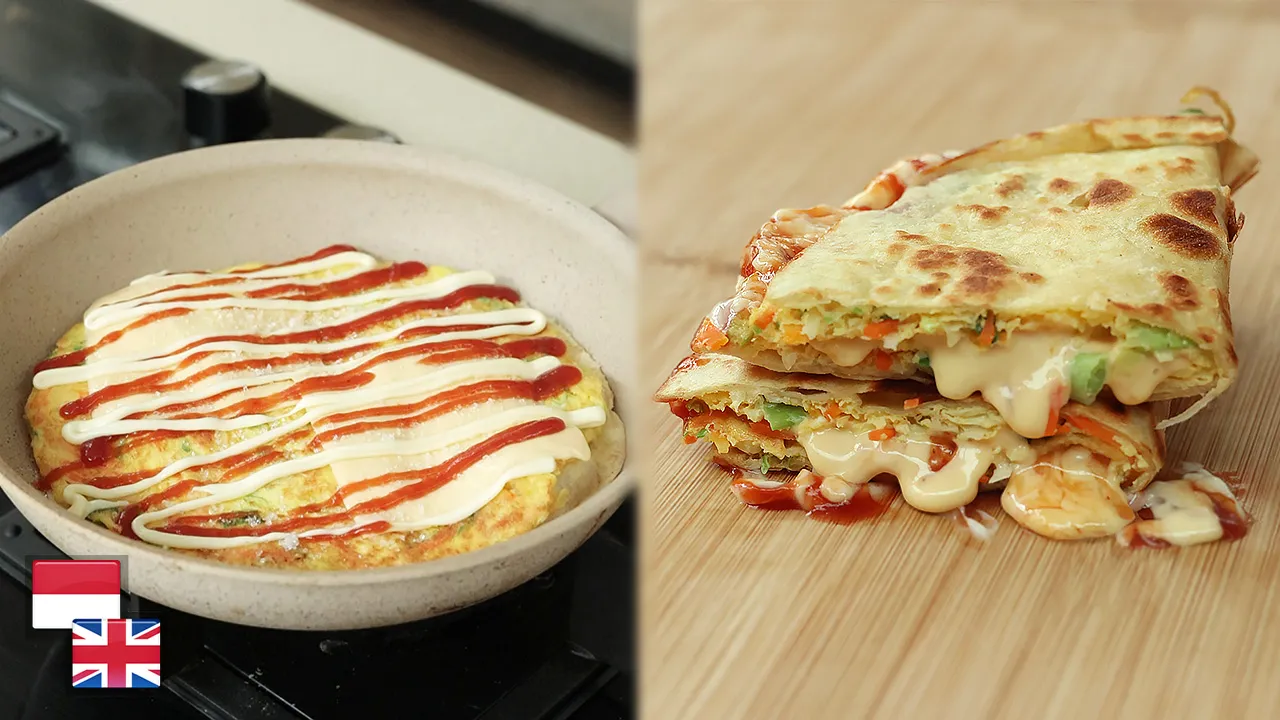Korean Tortilla Egg Sandwich